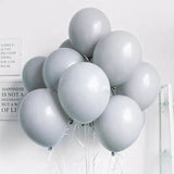Pastel Grey Balloons Matte