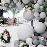 Pastel Grey Balloons Matte