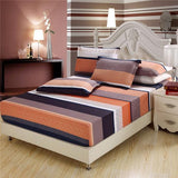 100%cotton satin stripe bed sheet