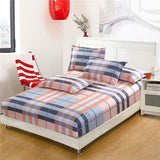 100%cotton satin stripe bed sheet