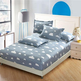 100%cotton satin stripe bed sheet