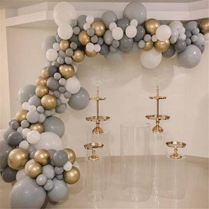 Pastel Grey Balloons Matte