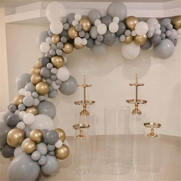 Pastel Grey Balloons Matte
