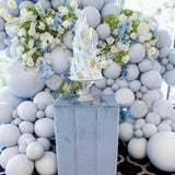 Pastel Grey Balloons Matte