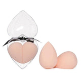 2pcs Heart-shaped Sponge Puff