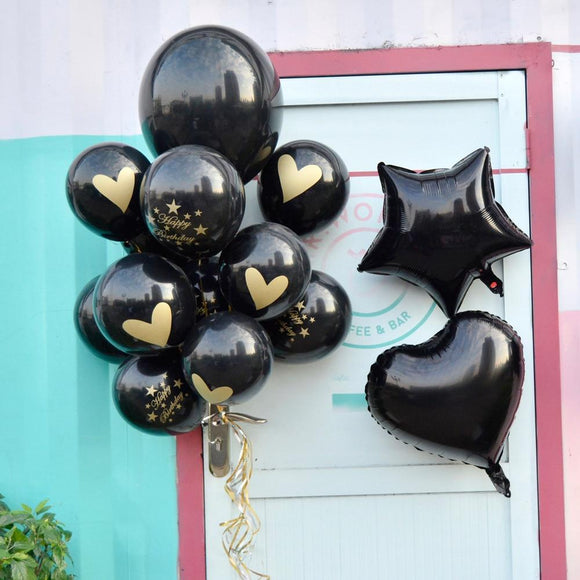 Black Balloons Wedding Party